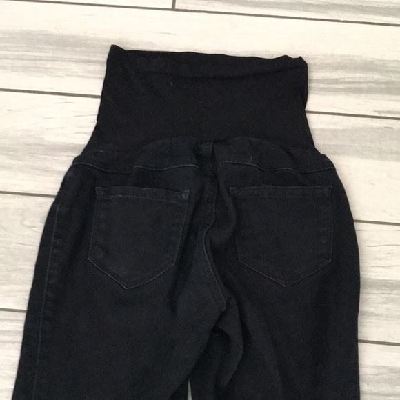 Motherhood Maternity Super Stretch Over The Belly Black Jeggings | S - Picture 7 of 11